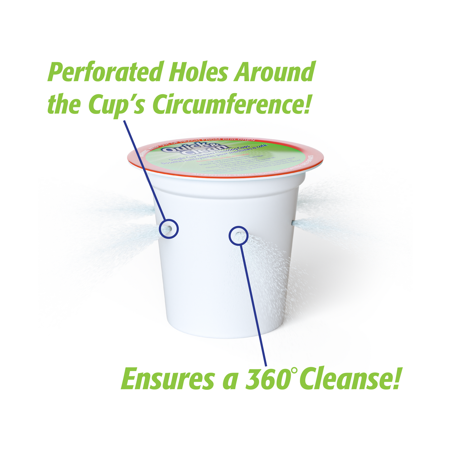 Quick & Clean K-Cups/Pods Cleaners Compatible with Keurig Coffee Machines