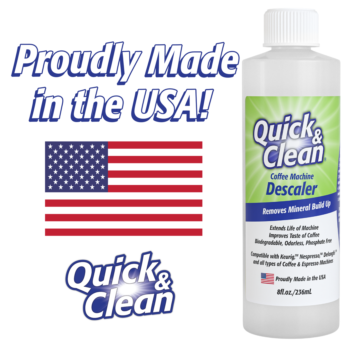Quick & Clean Coffee Machine Descaler Removes Mineral Build in Coffee Machine