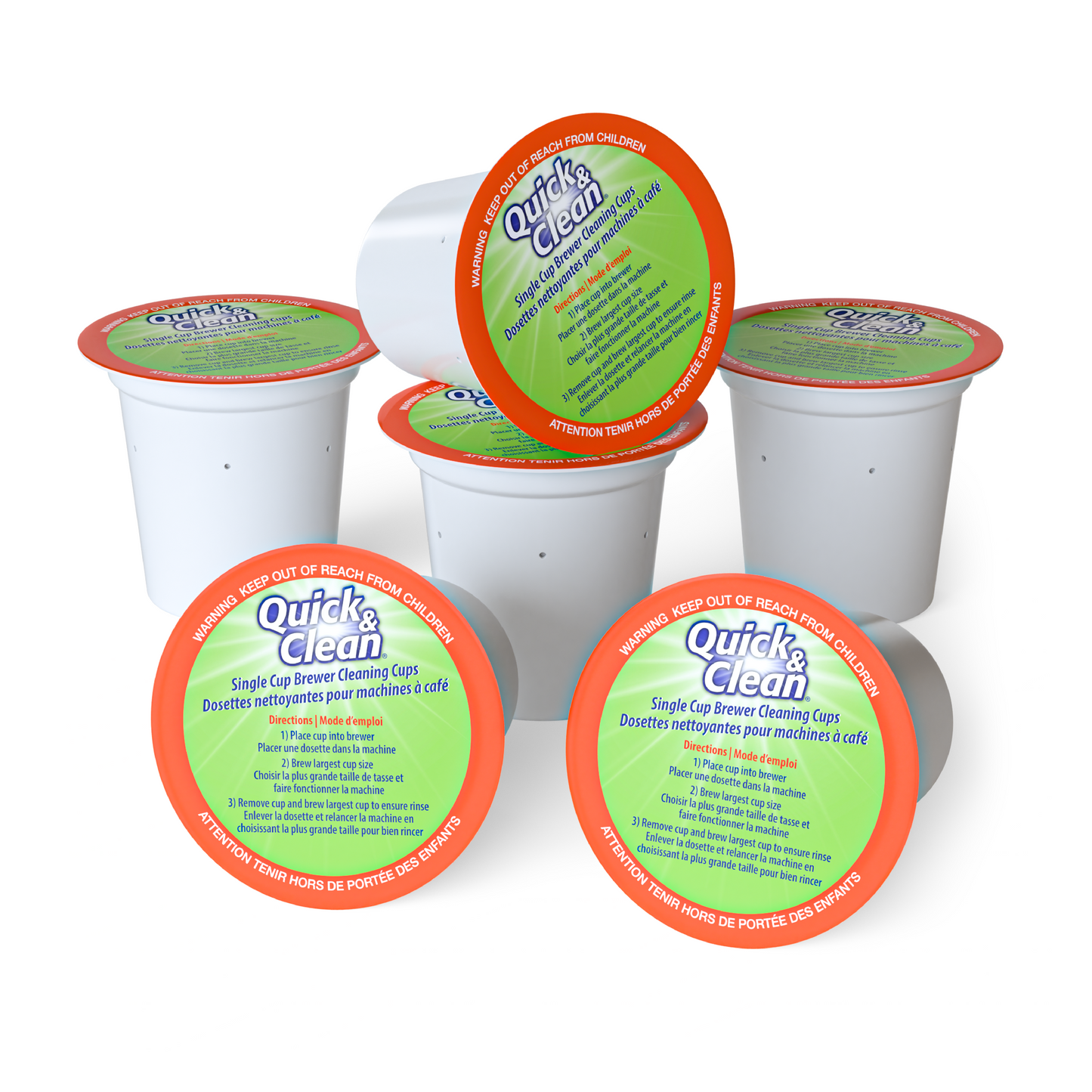 Quick & Clean K-Cups/Pods Cleaners Compatible with Keurig Coffee Machines